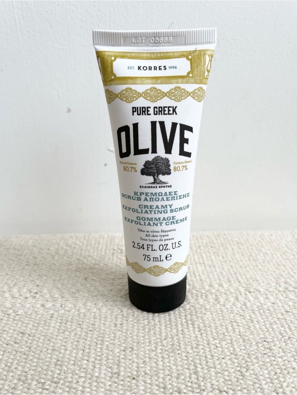 KORRES Pure Greek Olive Creamy Exfoliating Scrub for All Skin Types Discontinued